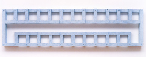 Hilarie Mais Cloud, 1990; oil paint on timber; 36 x 136 x 6 cm; enquire