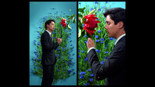 Del Kathryn Barton the human dress with Remy Hii, 2013; two channel HD video with sound
; Edition of 19 + AP 2; enquire