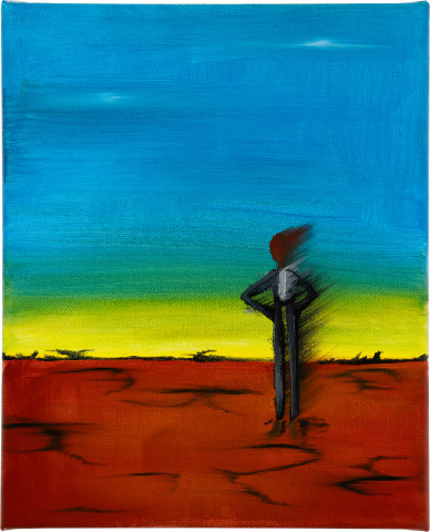 Mia Boe Time moves slow, 2025; oil on linen; 25.4 x 20.3 cm; enquire