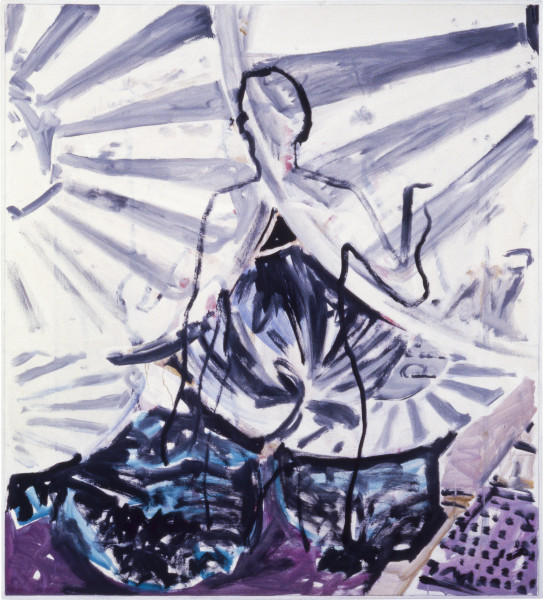 Gunter Christmann, Thru the Mill, 1988; acrylic on canvas; 168 x 152 cm