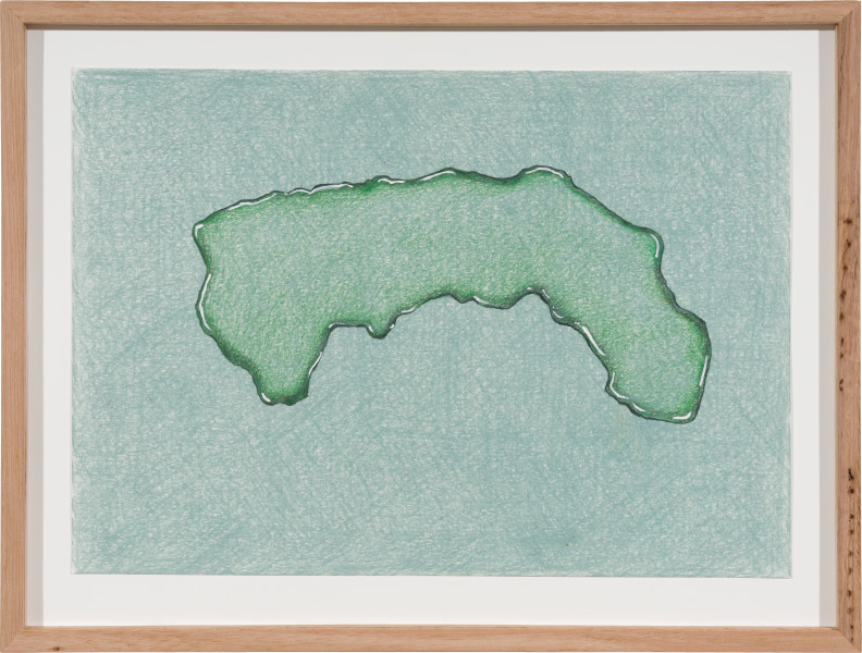 Callum Morton Spill #1, 2024; pencil and gouache on paper; 30 x 42 cm; enquire