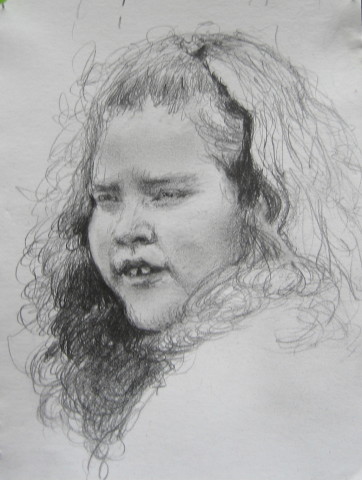 Louise Hearman Untitled #1180, 0; pencil on paper; enquire