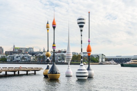 Mikala Dwyer's major public artwork 'Monuments for Fishes' unveiled in Watermans Cove, Barangaroo Sydney