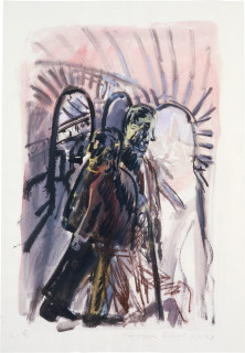 Kevin Connor Central Railway, Study 4, 1984; work on paper; 75 x 53 cm; enquire