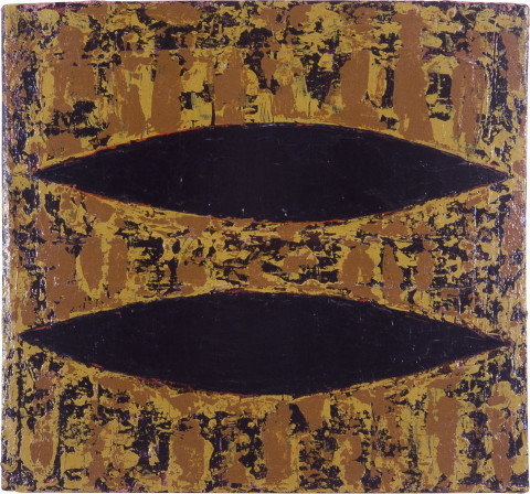 Michael Eccleston Double Torso, 1985; acrylic on canvas; 50 x 55 cm; enquire