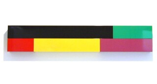 Michael Parekowhai Atarangi #5, 2004; two pot paint + aluminum; 20 x 110 x 10 cm; enquire