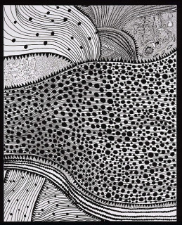 Yayoi Kusama A Flowing River, 2006; silkscreen on canvas; 162 x 130.3 cm; Edition of 5; enquire