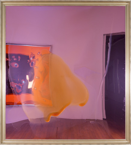 Dale Frank the Welsh, 2015; varnish and penetrol on anodised perspex; 214 x 194 cm; enquire