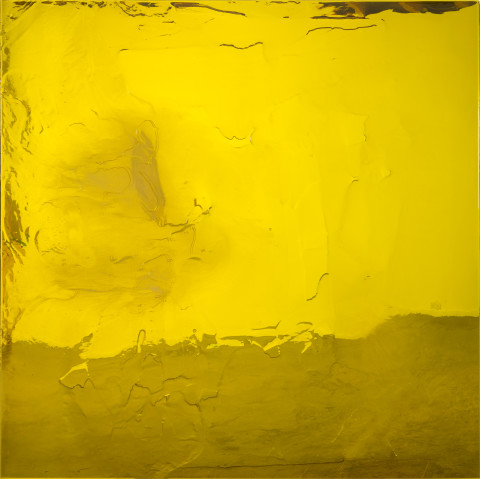 Dale Frank The fourth Rusty Nail, 2018; Epoxyglass on Perspex; 200 x 200 cm; enquire