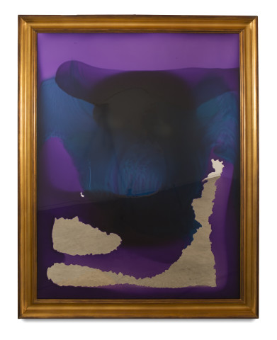 Dale Frank She drowned in her naff redundancy, 2014; varnish on perspex; 180 x 140 cm; (framed); enquire