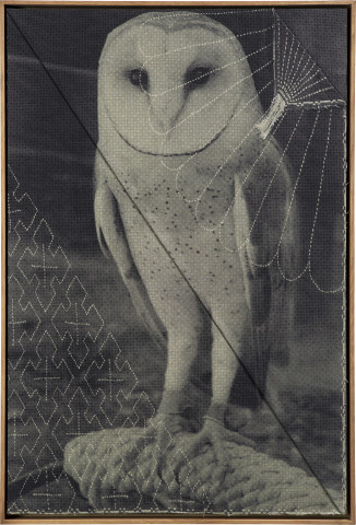 David Noonan Untitled, 2015; silkscreen on linen collage; 78 x 53 cm; Edition of 3 + AP 2; enquire