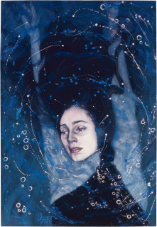 Annette Bezor Head Above Water I, 1986; pastel on paper; 62 x 82.5 cm; enquire