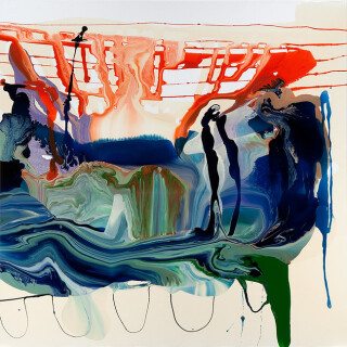 Dale Frank Immortality for something, anything, 2011; varnish on canvas; 200 x 200 cm; enquire