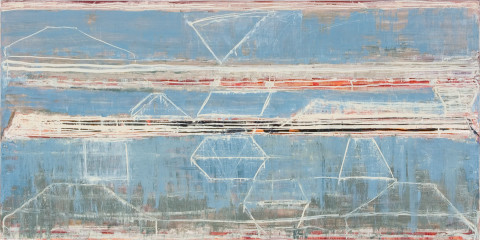 John Firth-Smith Historic Site, 2004; oil on linen; 122 x 243 cm; enquire