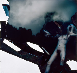 Bill Henson Untitled, 1995-96; type C photographs, adhesive tape, pins and glassine; 195 x 205 cm; enquire