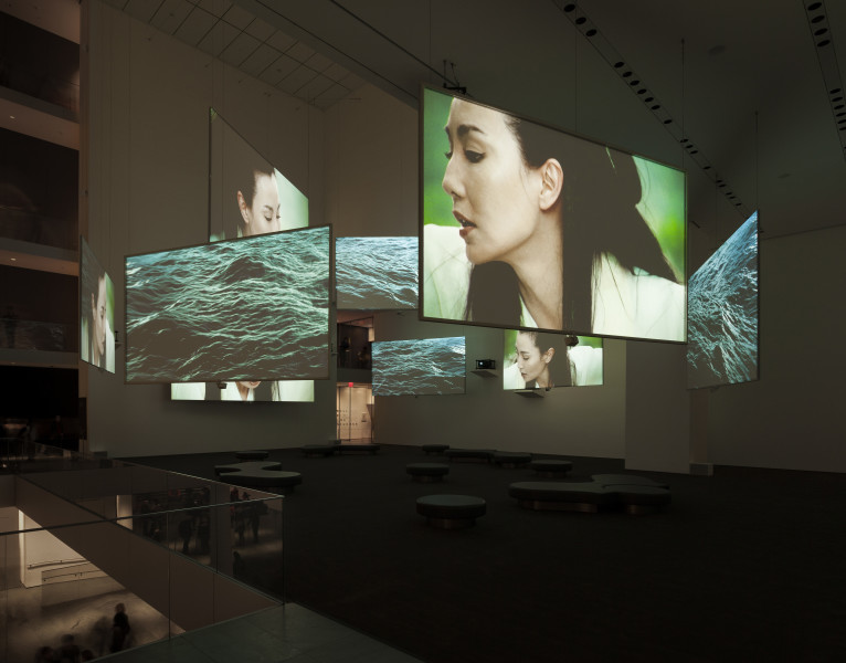 Exhibition view, Isaac Julien, Ten Thousand Waves, Museum of Modern Art, New York (25 November 2013 — 17 February 2014)