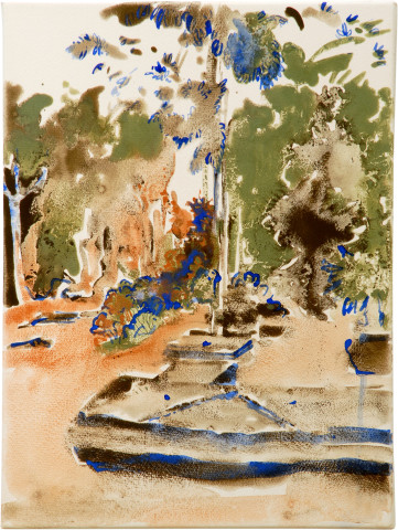 Mandy Martin Salvadoresque 5, 2006; mixed media, pigment and acrylic on paper; 40 x 30 cm; enquire