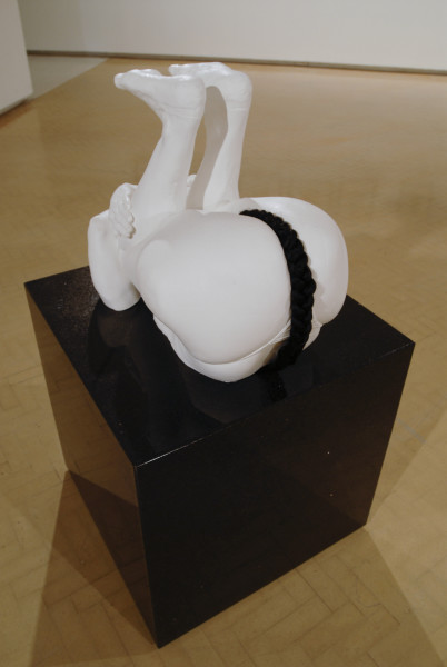 Julie Rrap Bust(ed), 2008, granite, silicon rubber, human hair; Installation view, 16th Biennale of Sydney, Museum of Contemporary Art Australia, 2008
