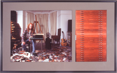 Anne Zahalka Collector #3 (reproductions), 1996; Ilfochrome print; 42 x 68 cm; Edition of 20; enquire