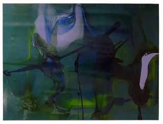 Dale Frank Ullage Brachiate Brain Damage Dead Weight, 2007; varnish on canvas; 200 x 260 cm; enquire