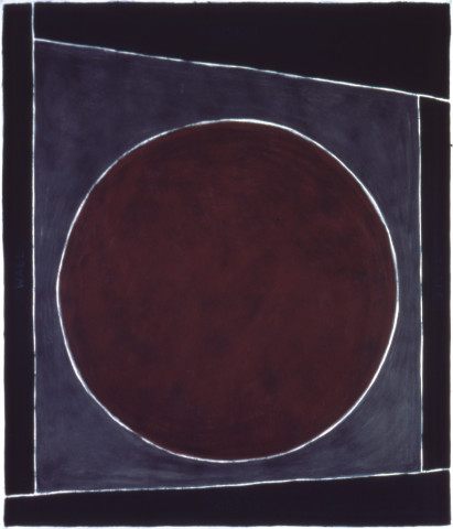 David Tremlett Table - Floor - Wall - Drawing, 1987; pastel on paper; 237 x 203 cm; enquire