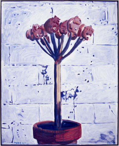 Gunter Christmann Tree of..., 1992; oil and acrylic on canvas; 168 x 137 cm; enquire