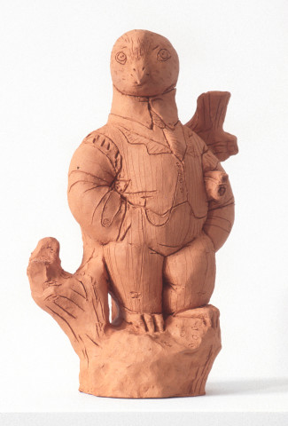 Linda Marrinon Bird as Lawyer, 1994; terracotta; 30.5 cms high; enquire