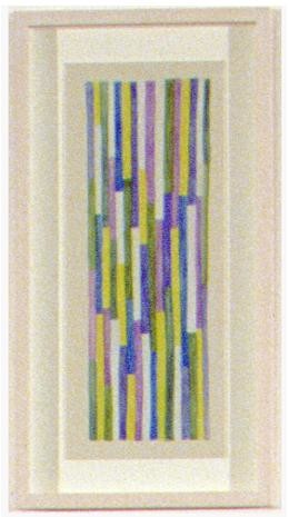 Lauren Berkowitz Cuisinaire Rods #1 2000, 2000; watercolour on paper; 50 x 27 cm; enquire