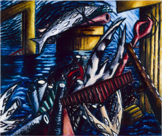 Jan Murray Against the Tide, 1983; oil on canvas; 168 x 198 cm; enquire