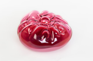 Patricia Piccinini Rhodamine Resolution, 2023; hand blown glass; 21 x 37 x 36.5 cm; more info; enquire