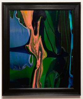 Dale Frank Conservative Institutional Beauty #6, 2013; Varnish on canvas; 87 x 74 cm; (framed); enquire