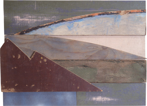 Rosalie Gascoigne Age of Innocence, 1993; plywood, wood and masonite; 61.5 x 83.5 cm; enquire