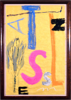 Jenny Watson Spider Webbs, 1989; gouache on paper; 97 x 64 cm; enquire