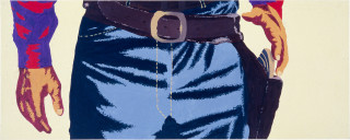 Maria Kozic Western Spaghetti (b.), 1984; acrylic on canvas; 60.5 x 152 cm; enquire