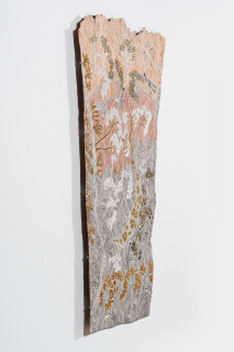 Yalmakany Marawili Borum'mirri (Fruitful), 2025; 5953-25; earth pigments on stringybark; 207 x 109 cm; enquire