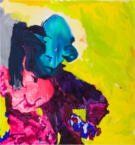 Tom Polo a lingering thing (part one), 2021; acrylic and Flashe on canvas; 213 x 198 cm; more info; enquire