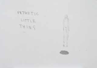 Tracey Emin Pathetic little thing, 1999; black ink on paper; 42 x 60 cm; enquire