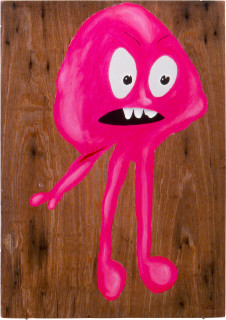 Maria Kozic VISIONARYALS 19, 2000; acrylic on wood; 85.5 x 61 cm; enquire