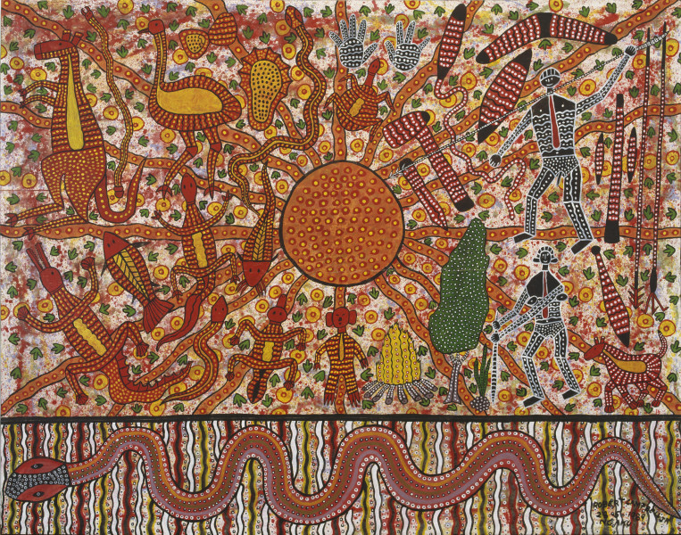 Robert Campbell Jnr Cry of Asia, 1989; acrylic on canvas; 223 x 283.5 cm; enquire