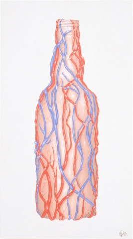Maria Kozic Pulse (Bottle), 1991; synthetic polymer paint on cotton duck; 138 x 76 cm; enquire