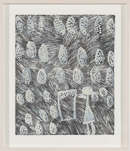 Nyapanyapa Yunupiŋu Maypal, 2017; 69-17; earth pigments on paper; 57.5 x 49.5 cm; more info; enquire