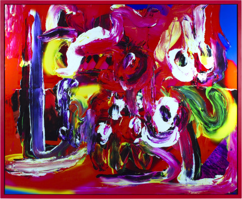 TV Moore Porky in Wackyland, 2012; colour photograph with hand painted frame; 125 x 150 cm; enquire