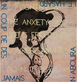 Imants Tillers Contagion, 2020; synthetic polymer paint, gouache on 6 canvasboards, nos. 110480–110485; 75.5 x 70.5 cm; more info; enquire