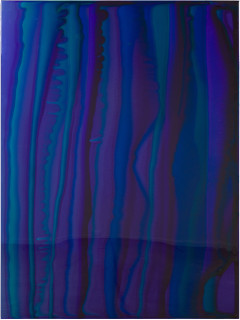 Dale Frank The 18 year old busboy 1, 2019; tinted varnish, epoxyglass on Perspex; 160 x 120 cm; enquire