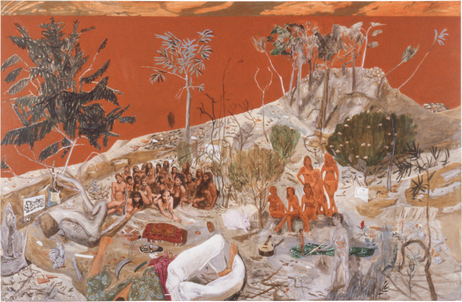 The Nature of Love; 1988; synthetic polymer paint on linen; 188 x 305 cm
