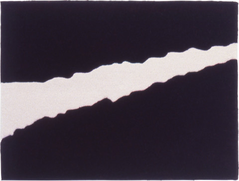 Linda Jackson Black and White, 1998; pure new wool; 80 x 60 cm; enquire