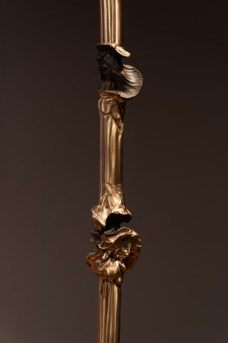 Julie Rrap Power Climber (detail), 2019; bronze; 389 x 8 x 8 cm; Edition of 2 + 1 AP; more info; enquire