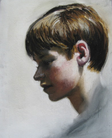 Louise Hearman Untitled #1061, 2005; pastel on coloured paper; 32 x 25 cm; enquire