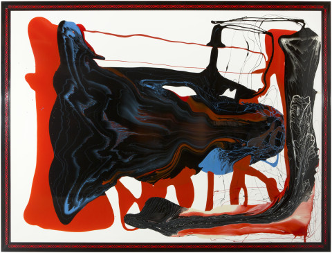 Dale Frank I am a genius, 2013; varnish on canvas; 236.5 x 316.5 cm; enquire