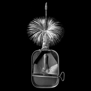 Fiona Hall Kawee (Tjapwurong) / Xanthorrhoea australis / Black boy, 1989-90; from the series Paradisus Terrestris; aluminium & tin; 25 x 12 x 3 cm; enquire